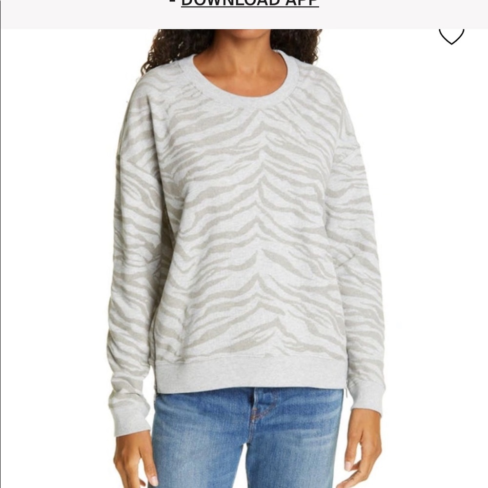 Rails Flocked Zebra Pullover
